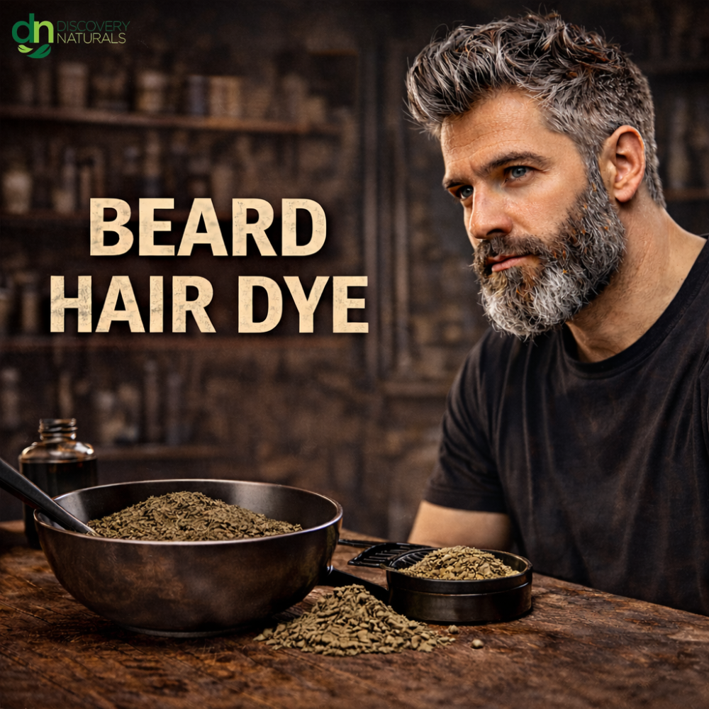 Beard hair dye from Discovery Naturals.