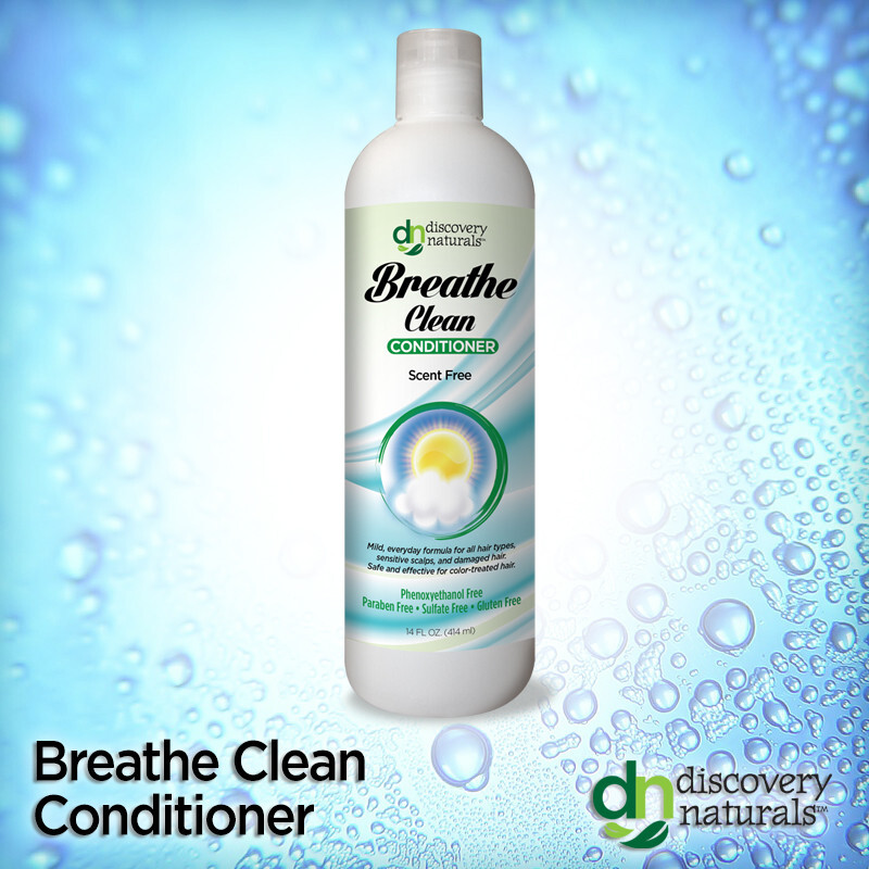 Breathe Clean Unscented Conditioner from Discovery Naturals.