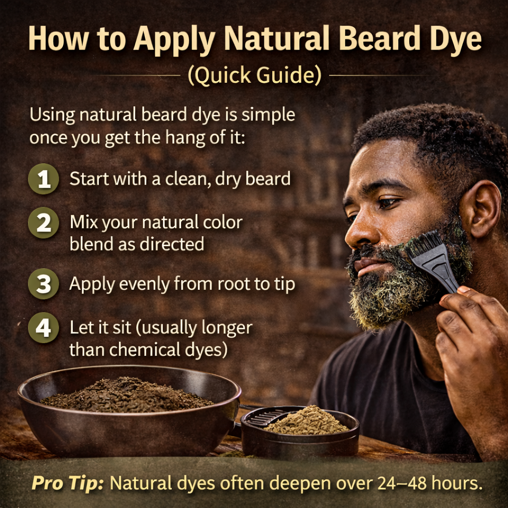 How to Apply Natural Beard Dye (Quick Guide)